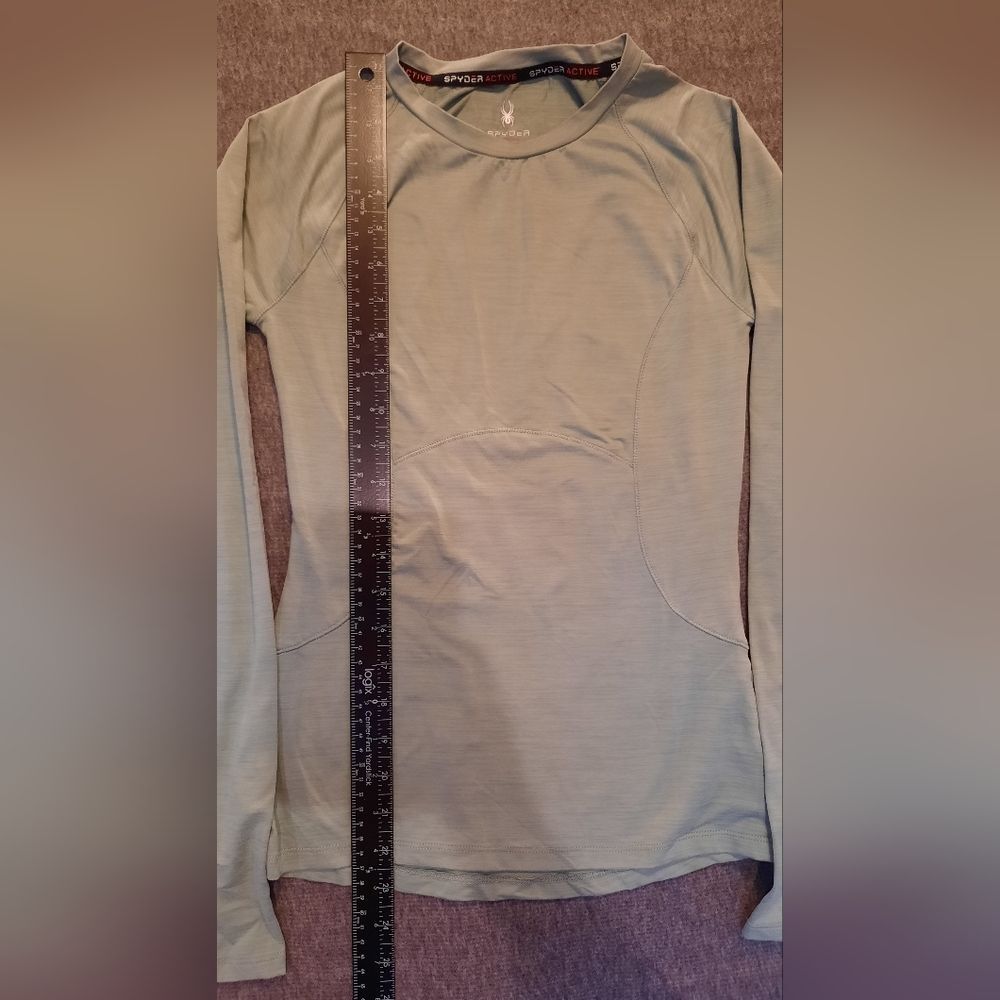 Spyder Shirt Womans Green XS Outdoor Sporty Casual Workwear Rugged Streetwear - Picture 9 of 14